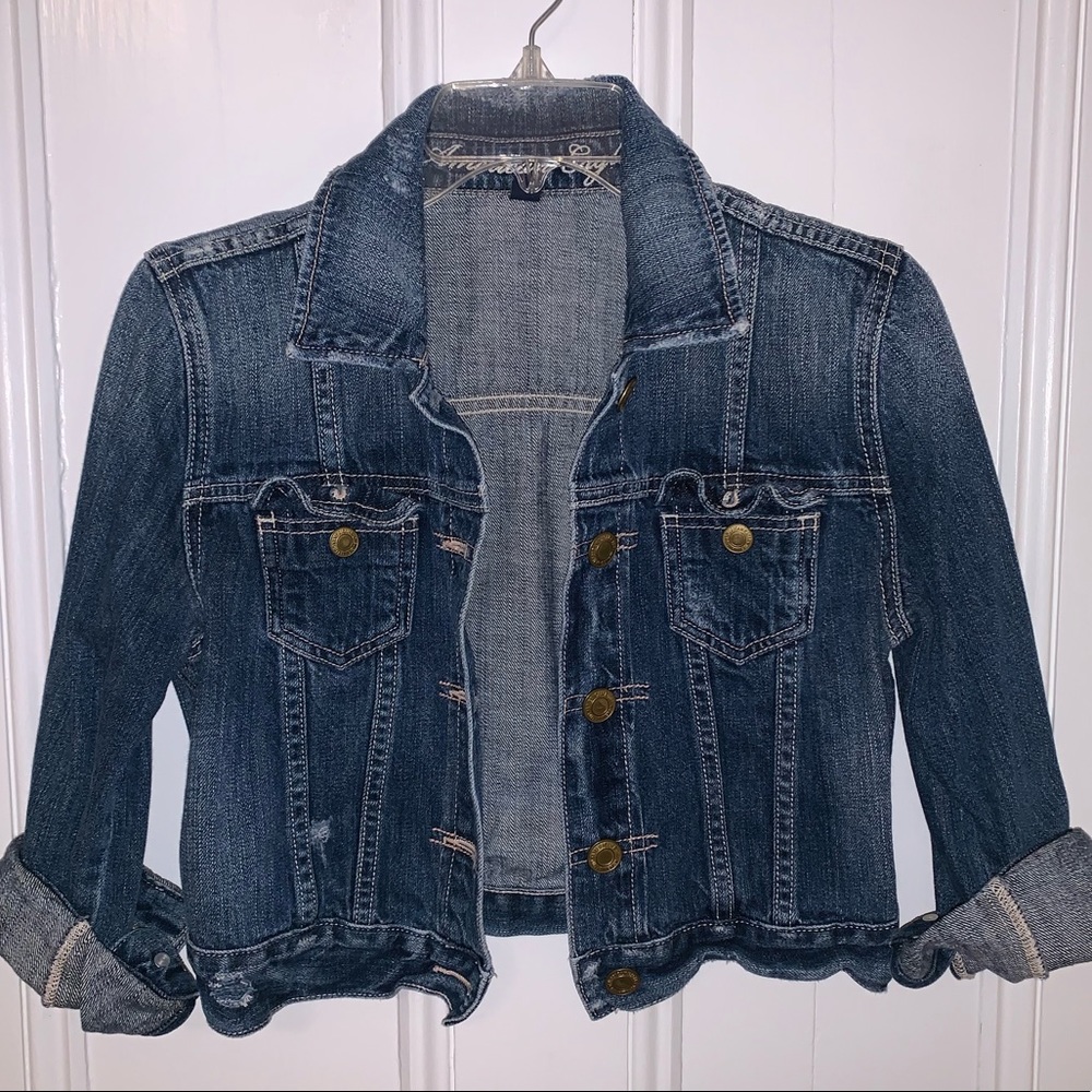 American Eagle cropped denim jacket